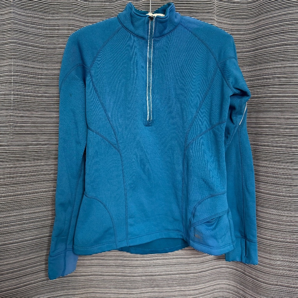REI Teal Fleece Half Zip Jacket Size Small